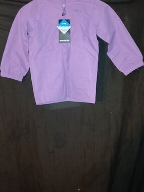 Purple Lightweight Jacket with Hood